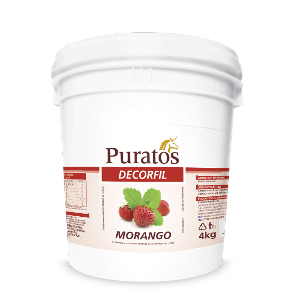 Recheio Frutas Decorfil Puratos Bd Morango 4 kg - 39496