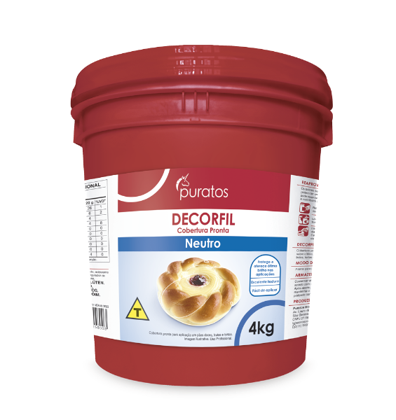 Cobertura Decorfil Puratos Bd Neutro 4 kg - 39501