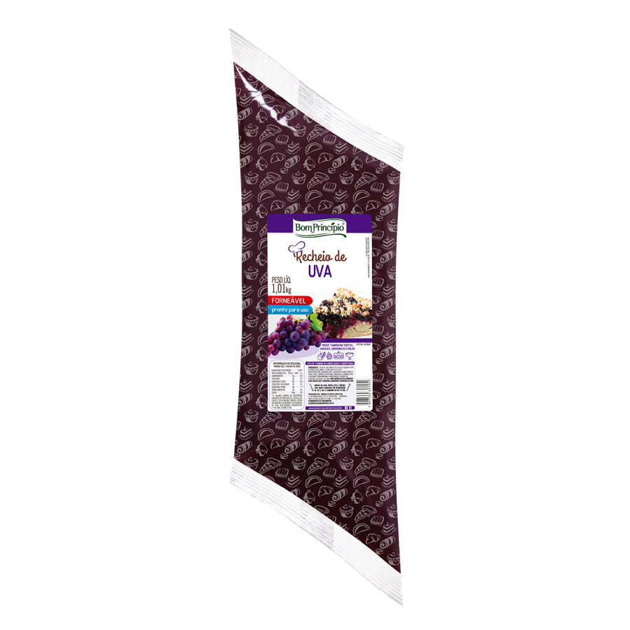 Recheio de Fruta Bom Princípio Uva 1,01 kg - 39507