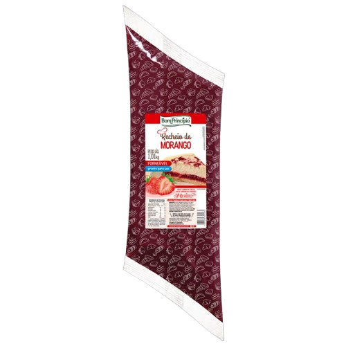 Recheio de Fruta Bom Princípio Morango 1,01 kg - 39513