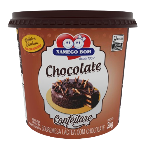 Sobremesa Láctea Xamego Bom Confeitare Chocolate 2 kg - 39516