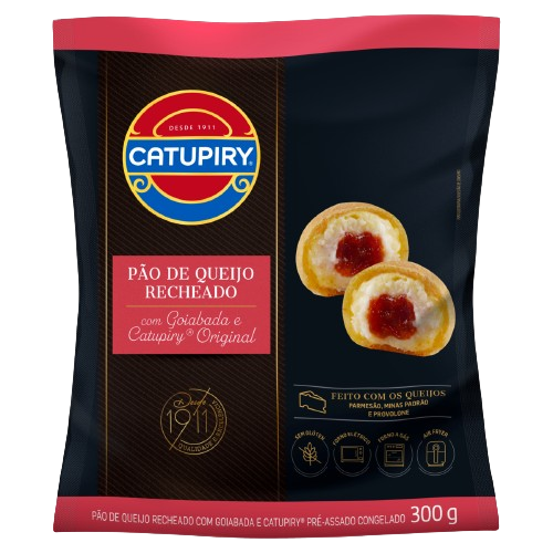 Pão de Queijo Recheado Catupiry Saco Goiabada 300 g - 39518