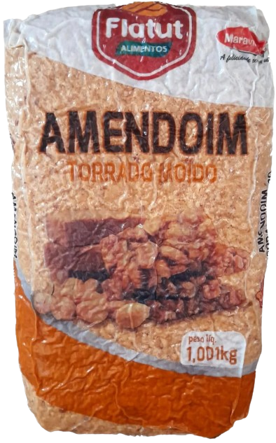 Amendoim Torrado Flatut Moído 1 kg - 39524