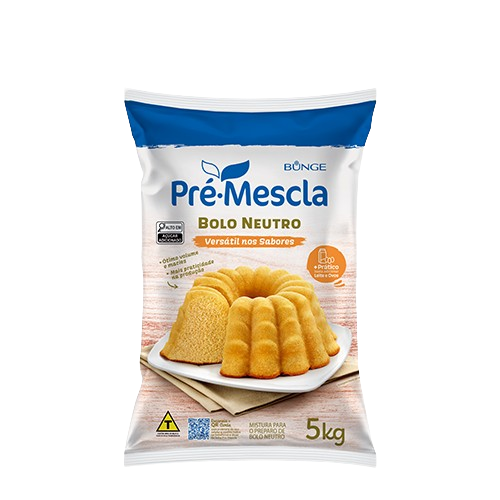 Pré Mistura Bolo Pré Mescla Saco Neutro 5 kg - 39529