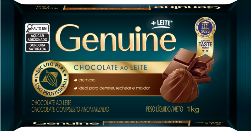 Chocolate Barra Genuine Ao Leite 1 kg - 39540