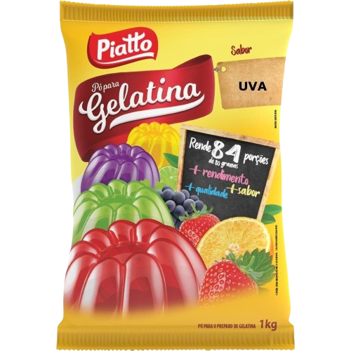 Gelatina em Pó Sachê Piatto Uva 1 kg - 39682