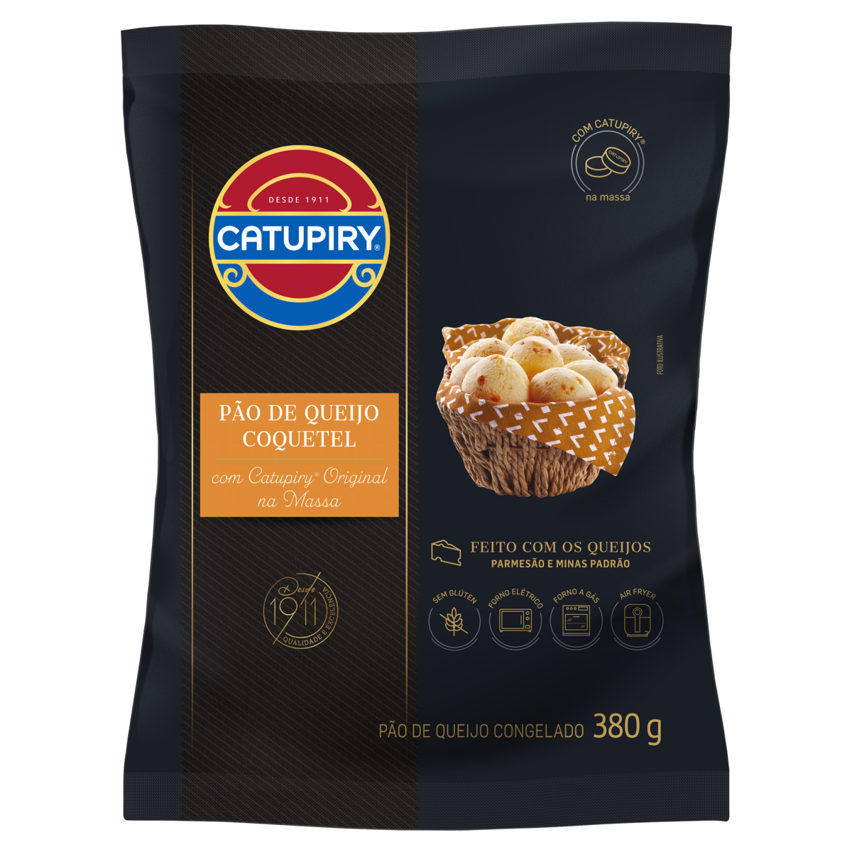 Pão de Queijo Catupiry Saco Coquetel 380 g - 39683