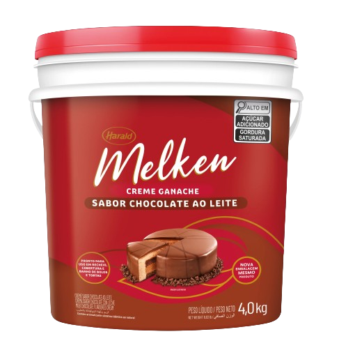 Ganache Melken Balde Ao Leite 4 kg - 39729