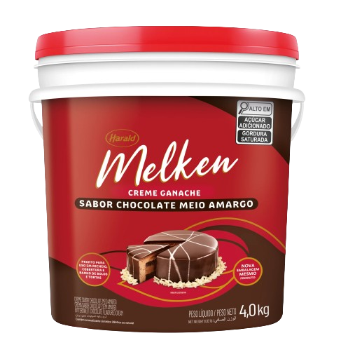 Ganache Melken Balde Meio Amargo 4 kg - 39731