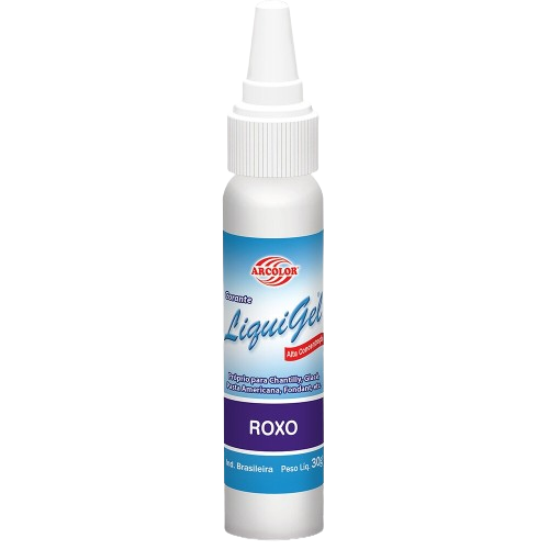Corante Liquigel Arcolor Frasco Roxo 30 g - 40055
