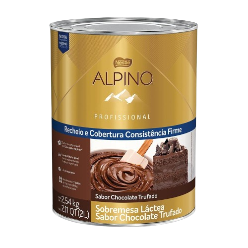 Recheio e Cobertura Lata Moça Alpino 2,54 kg - 39740