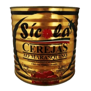 Cereja Marasquino Sicola Lata Pl3, Sem Talo 2 kg - 39741