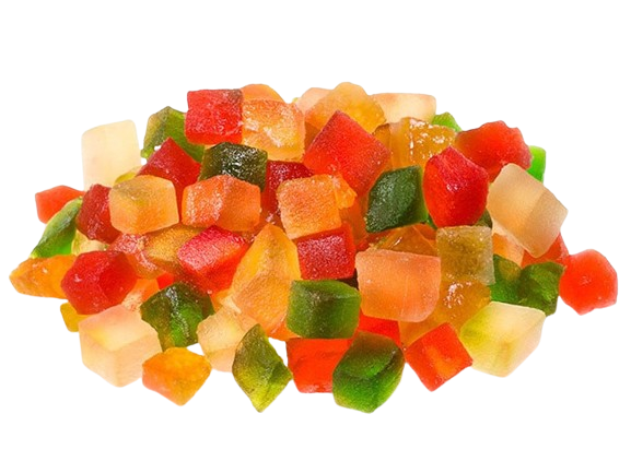 FRUTA CRISTALIZADA MISTA SICOLA 10KG - CX10KG