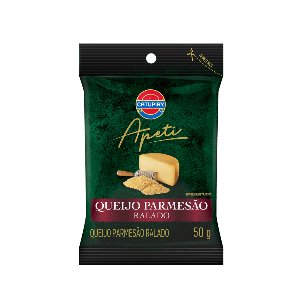 Queijo Ralado Parmesão Catupiry Pacote Seco 50 g - 40058