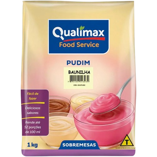 Pudim em Pó Sem Leite Qualimax Sachê 1Kg - 39788
