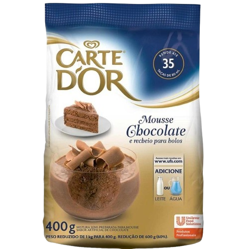 Mousse Em Pó Carte Dor Saco 400 Gramas