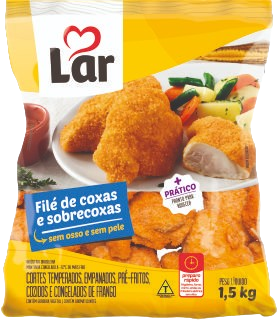Frango Filé Coxa Sobrecoxa Lar Empanado 1,5 kg - 39827