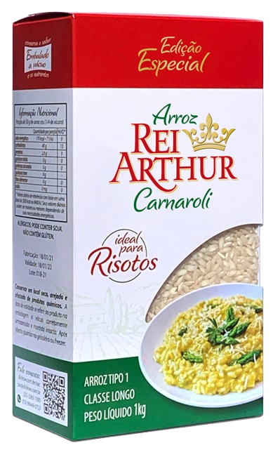 Arroz Rei Arthur Carnaroli Risoto 1 kg - 39859