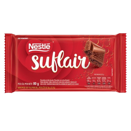 Chocolate Barra Nestlé Suflair 80 g - 40447