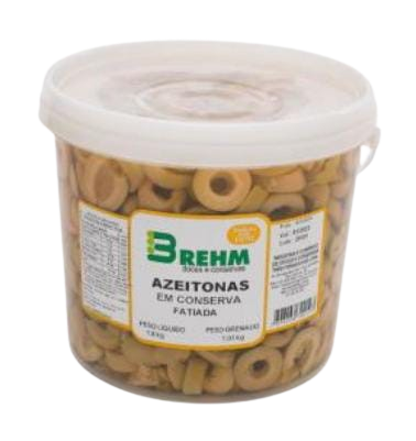Azeitona Verde Brehm Balde PL3 kg-PD1, Fatiada 8 kg - 40438