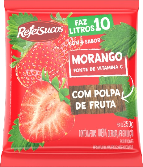 Refresco em Pó Piatto Morango 250 g - 40470