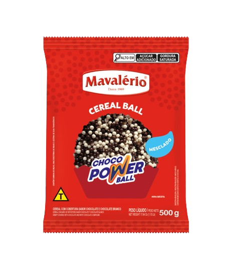Mini Cereal Chocopower Mavalério 500 Gramas - Mesclado