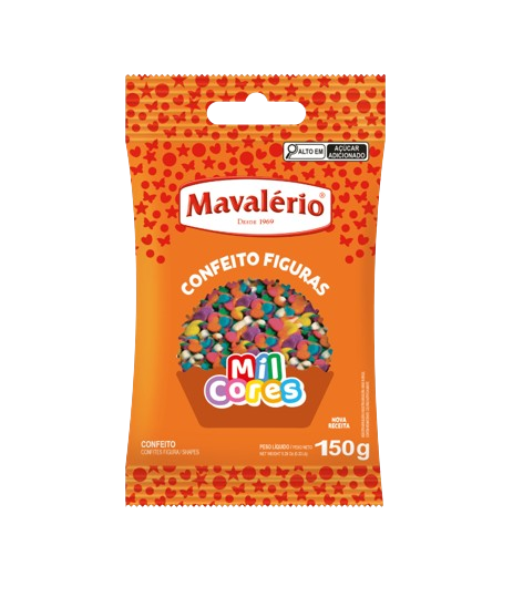 Confeito Figuras Mavalério 150 Gramas