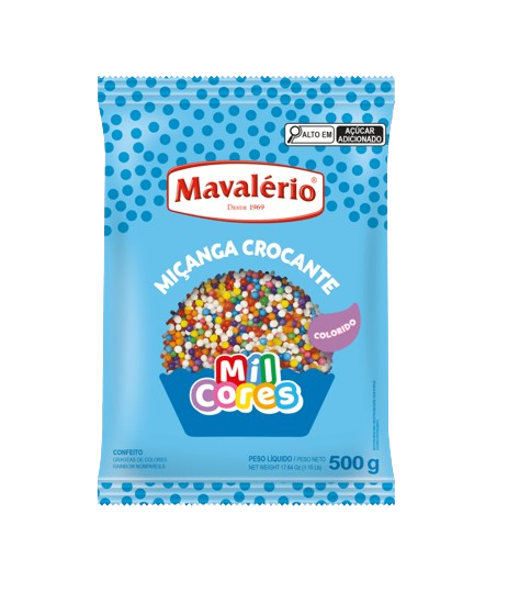 Confeito Miçanga Mavalério 500 Gramas