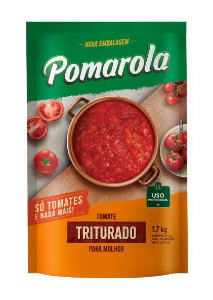 Molho Tomate Pomarola Sachê 1,7 Kg - Triturado