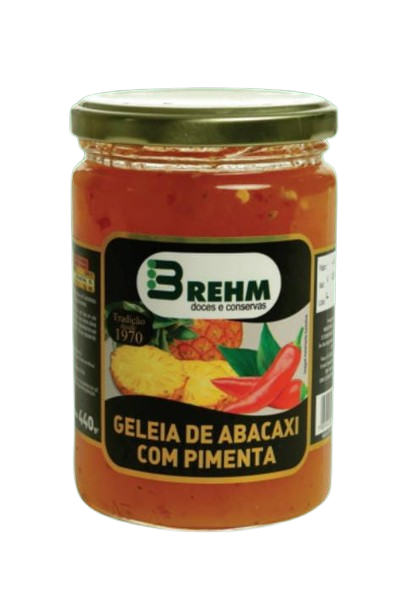 Geleia Com Pimenta Brehm Vidro 440Gr - Abacaxi