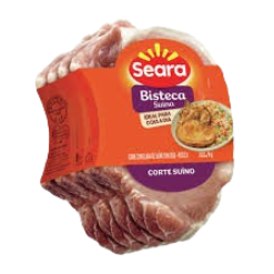 Suíno Bisteca Seara Pacote Com6 Un 1 Kg - 6Pc=1 Kg  Kg