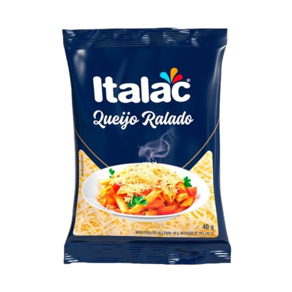 QUEIJO RALADO TROPICAL ITALAC DP20 40G - CX12DP - 240UN