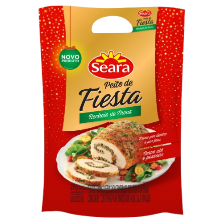 Peito Frango Recheado Fiesta Seara 1 Kg - Ervas  Kg