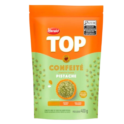Cobertura Confeite Top Sachê 400 Gramas - Pistache