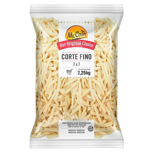 Batata 7Mm Mccain 2,25 Kg Arg 0A1112 - Corte Fino