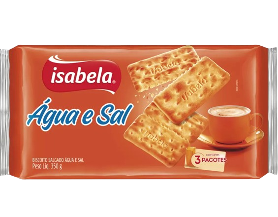 Biscoito Agua E Sal Isabela 350 Gramas