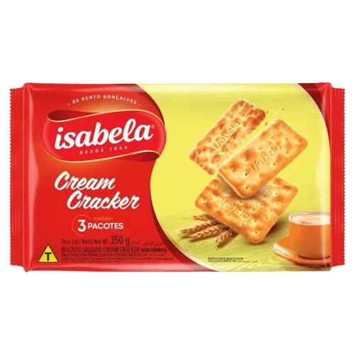 Biscoito Cream Cracker Isabela 350 Gramas