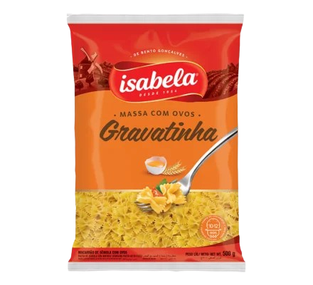 Massa Com Ovos Gravatinha Isabela 500 Gramas