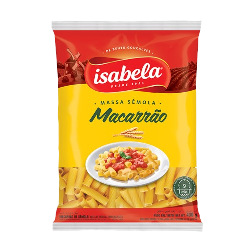 Massa Semola Macarrao Isabela 400 Gramas