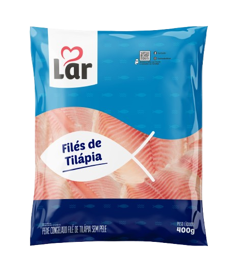 Peixe Filé Tilapia Iqf Lar 400 Gramas - Congelado