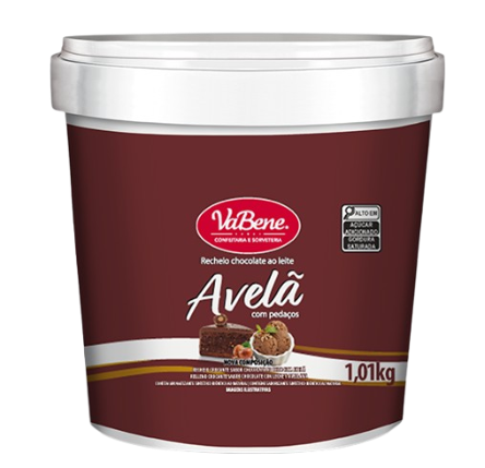 Recheio Vabene Pote 1,01 Kg - Chocolate Avelã