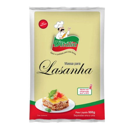 Massa Fresca Lasanha Ditalia 500 Gramas - 0