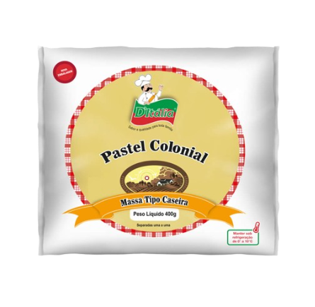 Massa Fresca Pastel Colonial Ditalia 400 Gramas - Dl 0