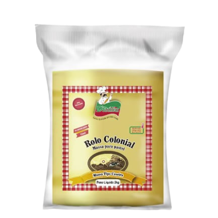 Massa Fresca Pastel Colonial Ditalia 2 Kg - Rolo