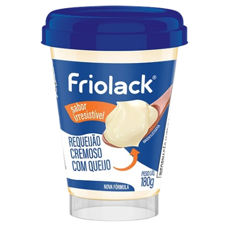 Requeijão Copo Friolack 180 Gramas - Tradicional