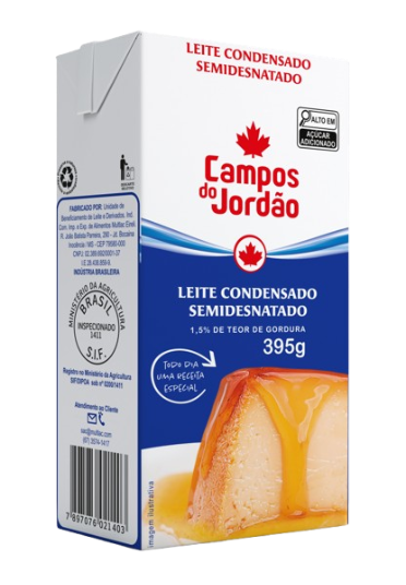Leite Condensado Campos Do Jordao Tp 395 Gramas - Semi Desn