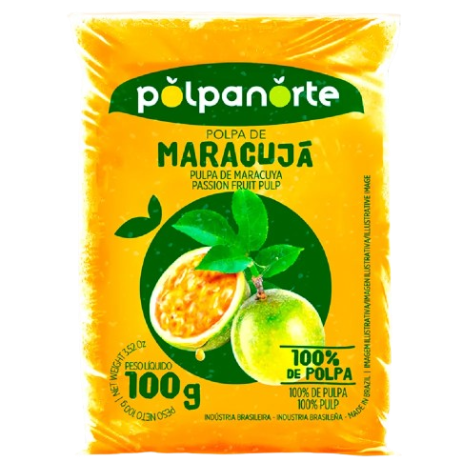 Polpa Fruta Congelado Polpanorte 100 Gramas - Maracuja