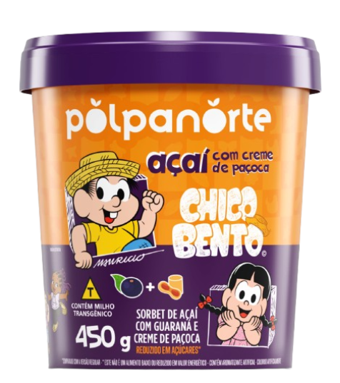 Açai Turma Da Monica Polpanorte Pote 450 Gramas - Crm Pacoca
