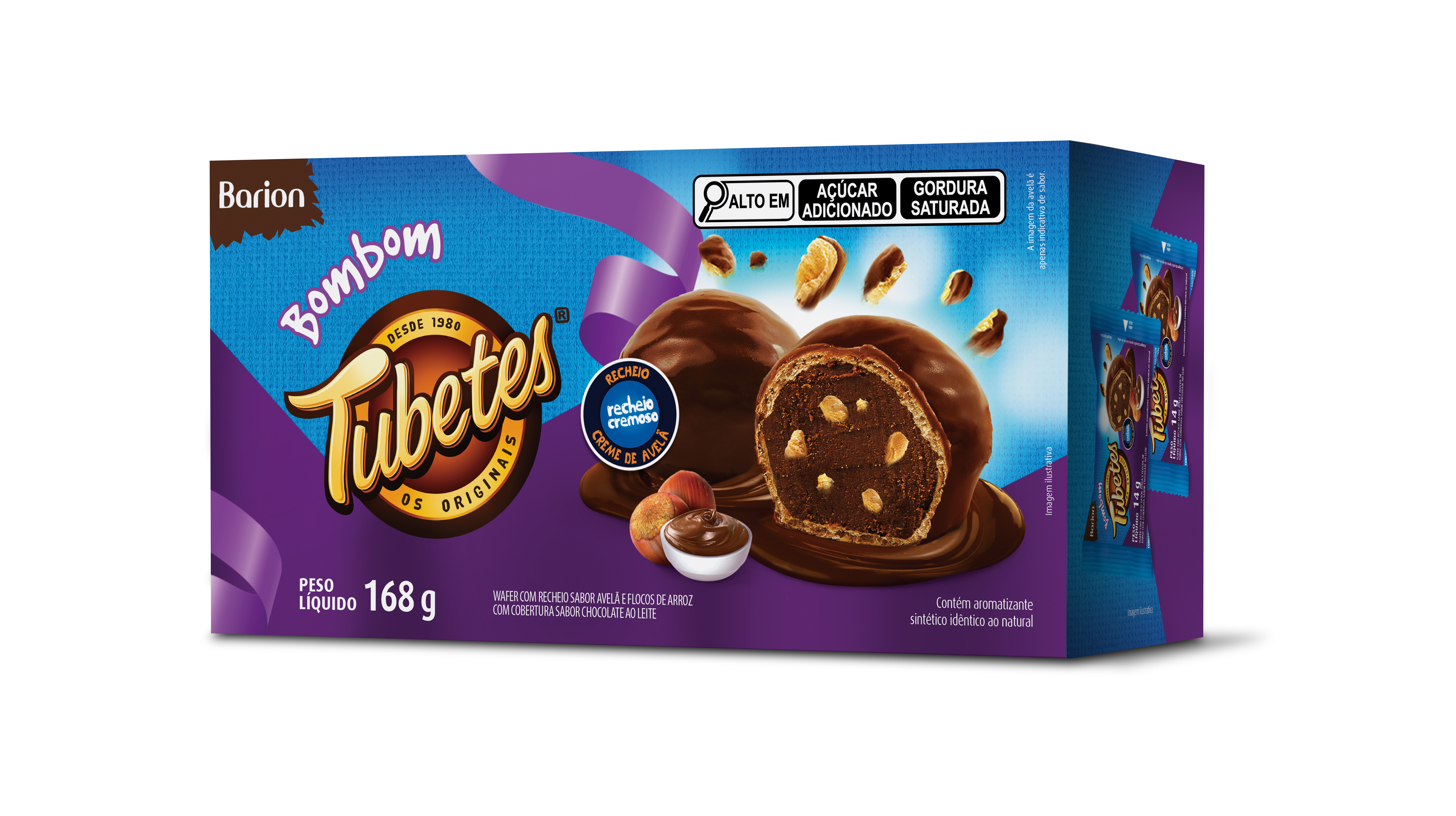 CHOCOLATE BOMBOM TUBETE BARION DP12 14G - CHOC CX24