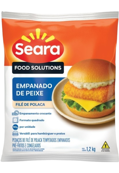 HAMBURGUER CONG DE PEIXE SEARA 1,2KG - CX3
